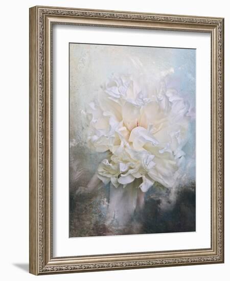 Abstract Peony in Blue-Jai Johnson-Framed Giclee Print