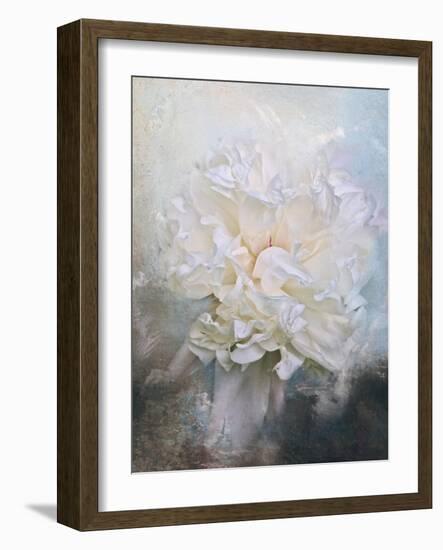 Abstract Peony in Blue-Jai Johnson-Framed Giclee Print