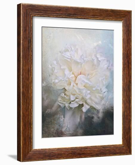 Abstract Peony in Blue-Jai Johnson-Framed Giclee Print