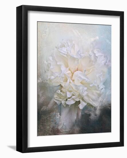 Abstract Peony in Blue-Jai Johnson-Framed Giclee Print