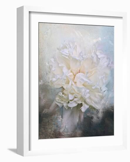 Abstract Peony in Blue-Jai Johnson-Framed Giclee Print