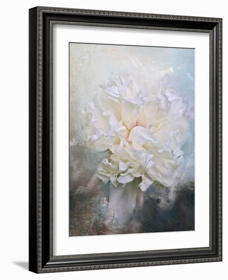 Abstract Peony in Blue-Jai Johnson-Framed Giclee Print