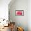Abstract Photo of Pink Dahlia Flower-smarnad-Framed Photographic Print displayed on a wall