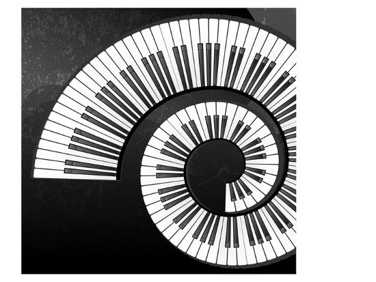 Abstract Piano Keys Spiral Art Print Art Com