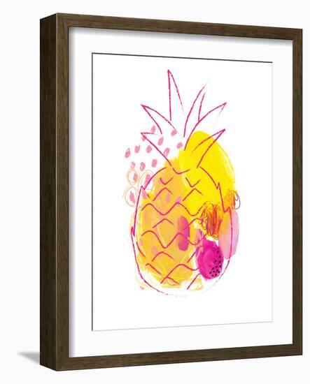 Abstract Pineapple-Jennifer McCully-Framed Art Print