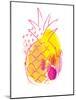 Abstract Pineapple-Jennifer McCully-Mounted Art Print