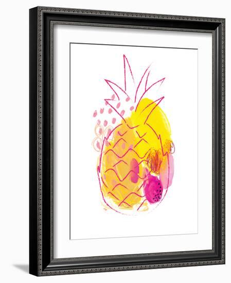 Abstract Pineapple-Jennifer McCully-Framed Art Print