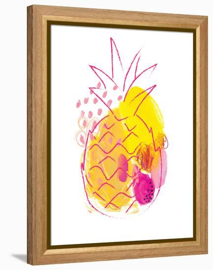 Abstract Pineapple-Jennifer McCully-Framed Stretched Canvas