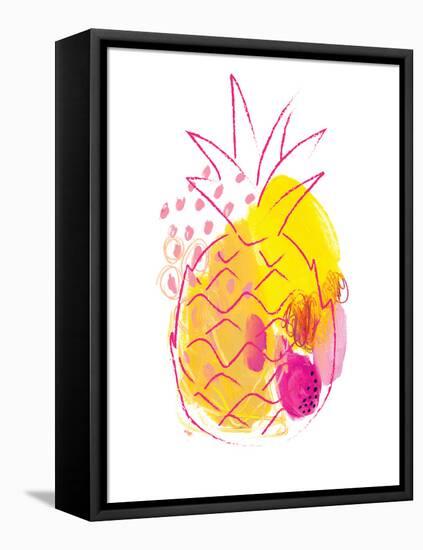 Abstract Pineapple-Jennifer McCully-Framed Stretched Canvas