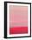 Abstract Pink and Red Sunset-Hallie Clausen-Framed Art Print