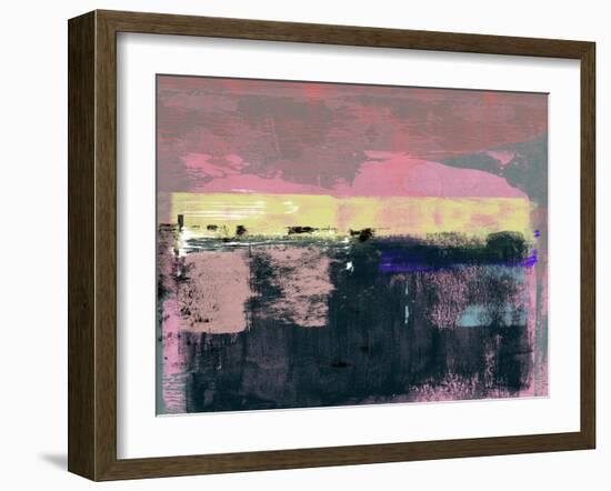 Abstract Pink and Yellow-Alma Levine-Framed Art Print