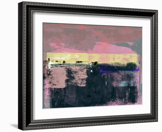 Abstract Pink and Yellow-Alma Levine-Framed Art Print