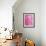 Abstract Pink Watercolor-Hallie Clausen-Framed Art Print displayed on a wall