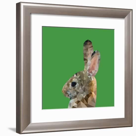 Abstract Polygonal Vector Illustration. Portrait of Rabbit-Jan Fidler-Framed Photographic Print