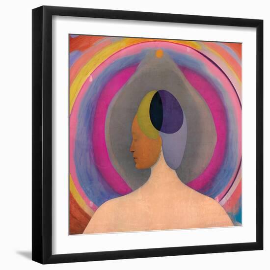 Abstract Priestess-Elena Ray-Framed Art Print