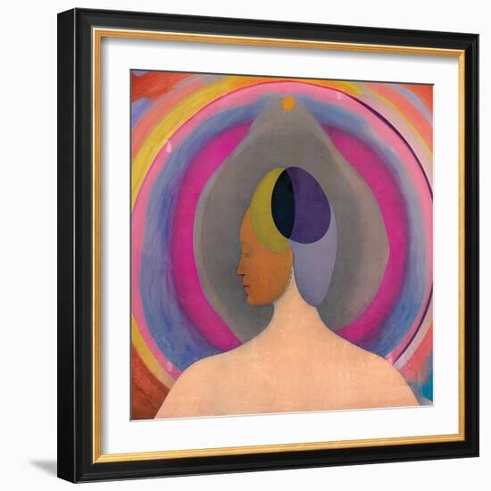 Abstract Priestess-Elena Ray-Framed Art Print