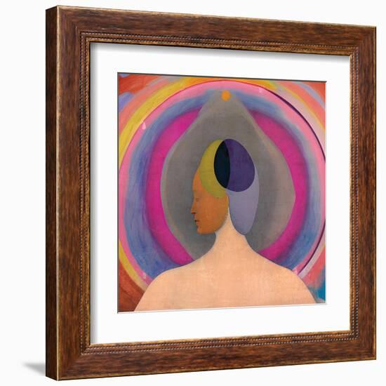 Abstract Priestess-Elena Ray-Framed Art Print