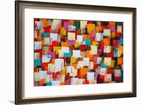 Abstract Psychedelic Background-Sergey-USSR-Framed Art Print