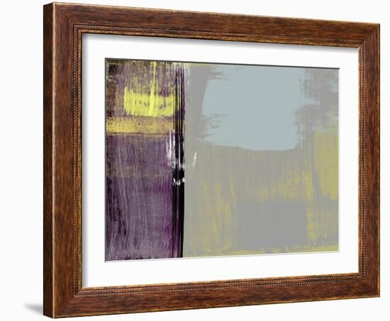 Abstract Purple and Yellow-Alma Levine-Framed Art Print