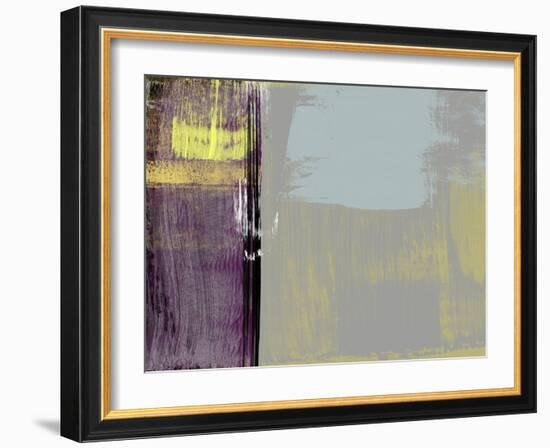Abstract Purple and Yellow-Alma Levine-Framed Art Print
