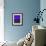 Abstract Purple-NaxArt-Framed Art Print displayed on a wall