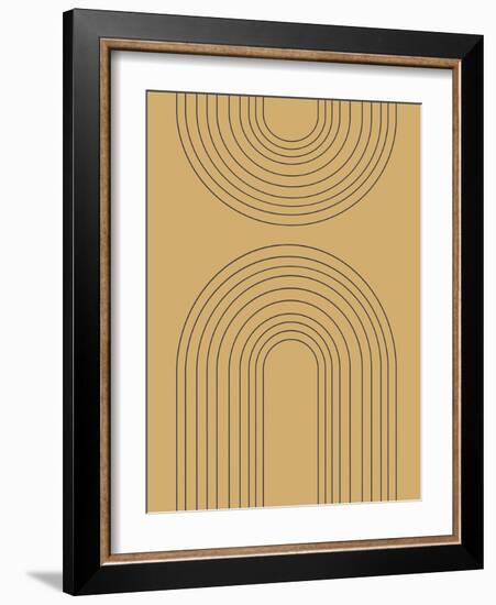 Abstract Rainbow Ochre-Leah Straatsma-Framed Art Print