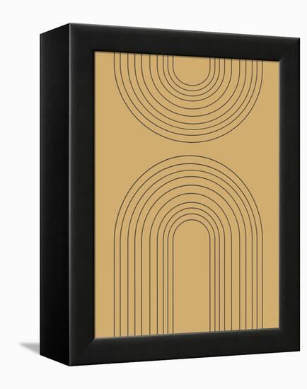 Abstract Rainbow Ochre-Leah Straatsma-Framed Stretched Canvas