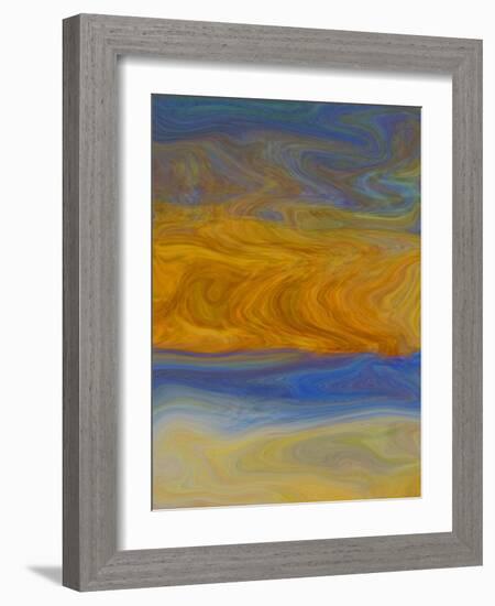 Abstract Ray of Hope-Ricki Mountain-Framed Art Print