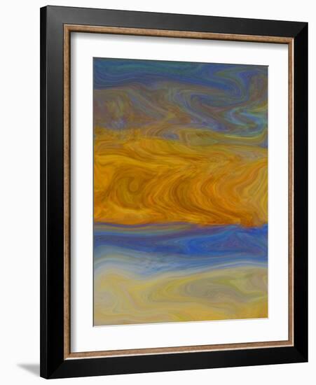 Abstract Ray of Hope-Ricki Mountain-Framed Art Print