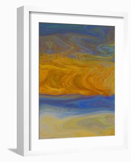 Abstract Ray of Hope-Ricki Mountain-Framed Art Print