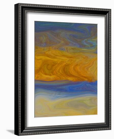 Abstract Ray of Hope-Ricki Mountain-Framed Art Print