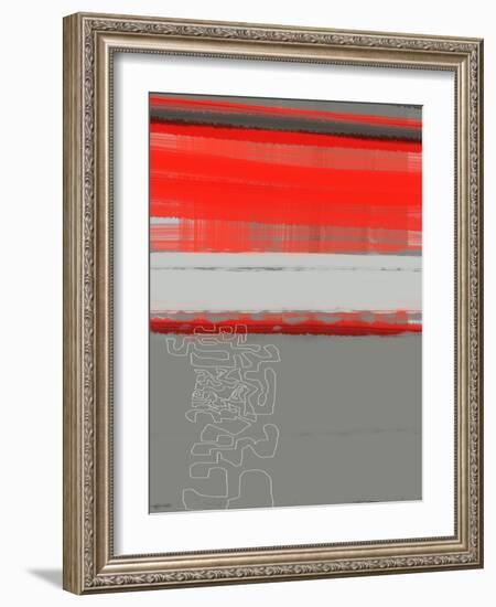 Abstract Red 1-NaxArt-Framed Art Print