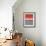 Abstract Red 1-NaxArt-Framed Art Print displayed on a wall