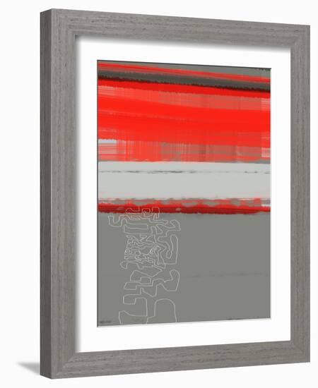 Abstract Red 1-NaxArt-Framed Art Print