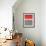 Abstract Red 1-NaxArt-Framed Art Print displayed on a wall