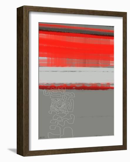 Abstract Red 1-NaxArt-Framed Art Print