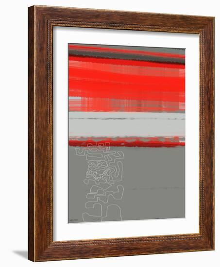 Abstract Red 1-NaxArt-Framed Art Print