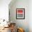 Abstract Red 1-NaxArt-Framed Art Print displayed on a wall