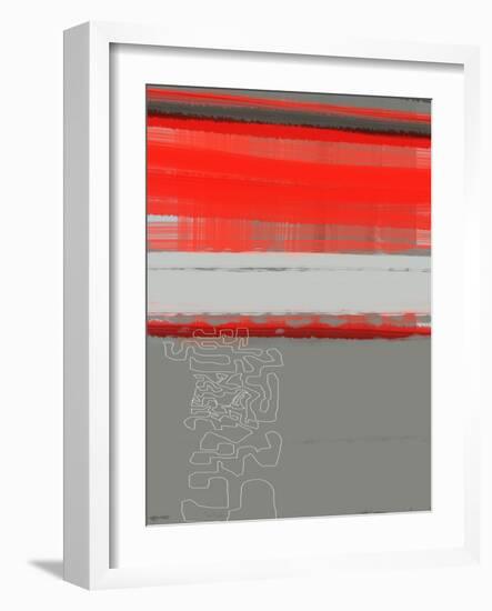 Abstract Red 1-NaxArt-Framed Art Print