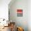 Abstract Red 1-NaxArt-Mounted Art Print displayed on a wall