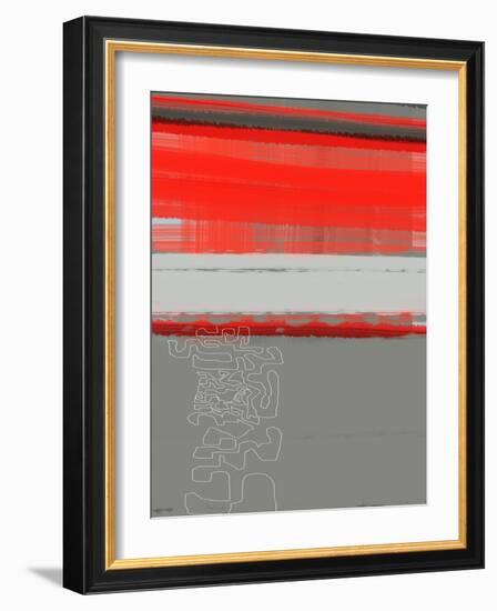 Abstract Red 1-NaxArt-Framed Art Print