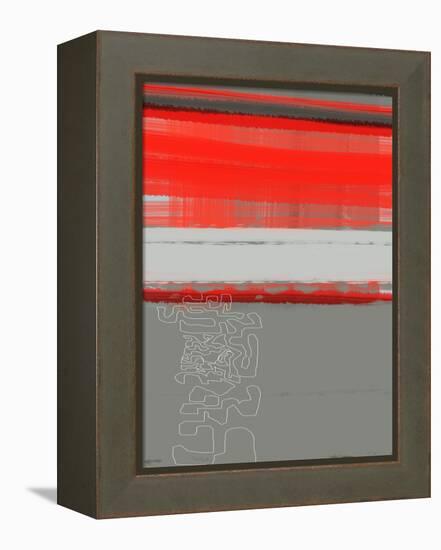 Abstract Red 1-NaxArt-Framed Stretched Canvas