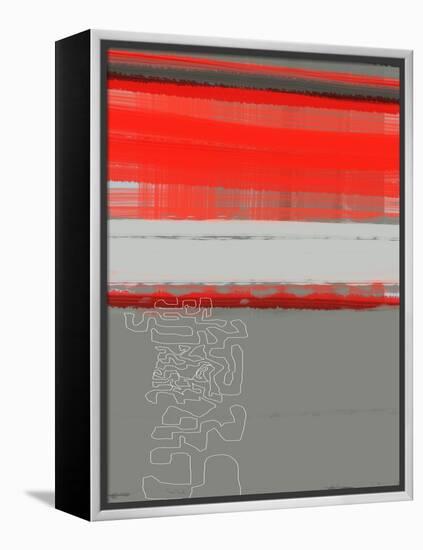 Abstract Red 1-NaxArt-Framed Stretched Canvas