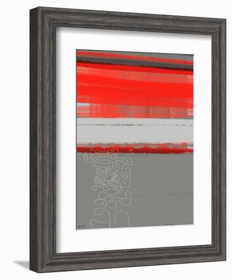 Abstract Red 1-NaxArt-Framed Art Print