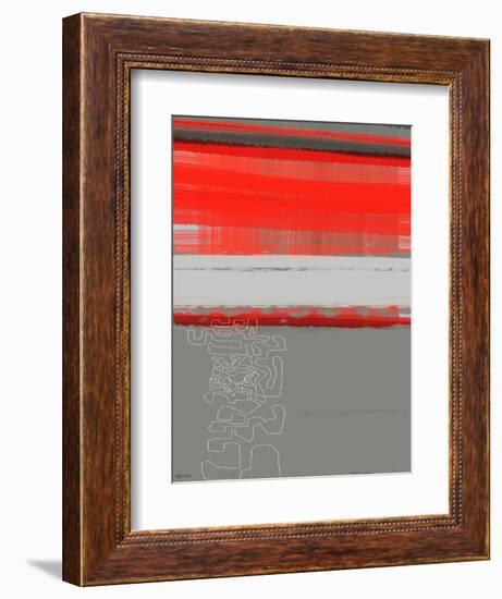 Abstract Red 1-NaxArt-Framed Art Print