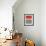 Abstract Red 1-NaxArt-Framed Art Print displayed on a wall