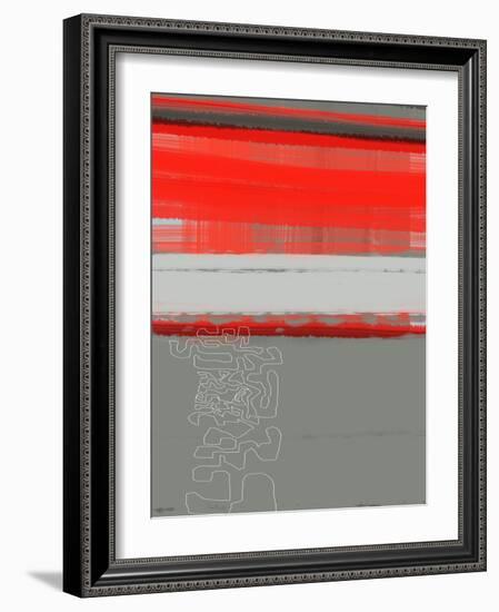 Abstract Red 1-NaxArt-Framed Art Print