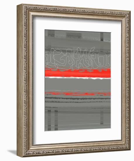 Abstract Red 3-NaxArt-Framed Art Print