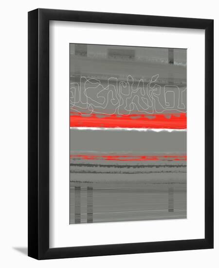 Abstract Red 3-NaxArt-Framed Art Print