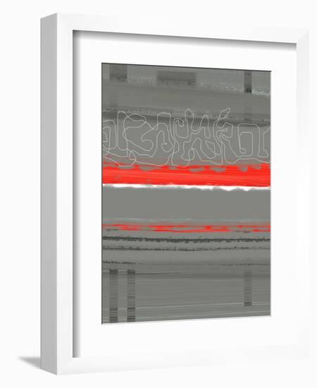 Abstract Red 3-NaxArt-Framed Art Print